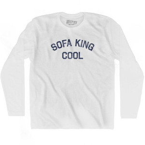 Sofa King Cool Adult Cotton Long Sleeve T-Shirt by Ultras