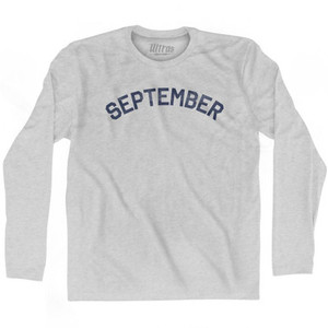 September Adult Cotton Long Sleeve T-Shirt by Ultras