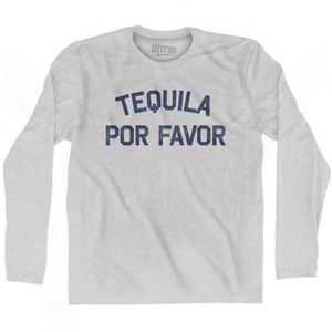 Tequila Por Favor Adult Cotton Long Sleeve T-Shirt by Ultras
