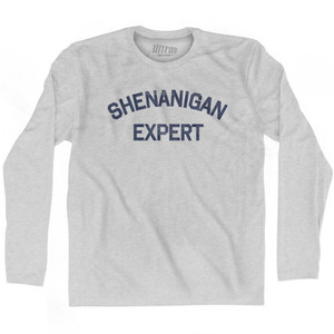 Shenanigan Expert Adult Cotton Long Sleeve T-Shirt by Ultras Shenanigan Expert Adult Cotton Long Sleeve T-Shirt by Ultras