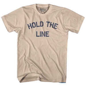 Hold The Line Adult Cotton T-Shirt by Ultras