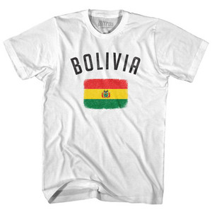 Bolivia Country Flag Heritage Womens Cotton Junior Cut T-Shirt by Ultras Bolivia Country Flag Heritage Womens Cotton Junior Cut T-Shirt by Ultras