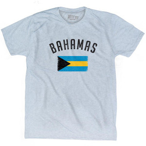 Bahamas Country Flag Heritage Adult Tri-Blend T-Shirt by Ultras Bahamas Country Flag Heritage Adult Tri-Blend T-Shirt by Ultras