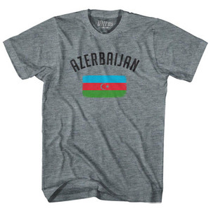 Azerbaijan Country Flag Heritage Adult Tri-Blend T-Shirt by Ultras Azerbaijan Country Flag Heritage Adult Tri-Blend T-Shirt by Ultras