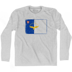 Azores Country Flag Adult Cotton Long Sleeve T-Shirt by Ultras Azores Country Flag Adult Cotton Long Sleeve T-Shirt by Ultras