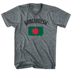 Bangladesh Country Flag Heritage Adult Tri-Blend V-Neck T-Shirt by Ultras Bangladesh Country Flag Heritage Adult Tri-Blend V-Neck T-Shirt by Ultras