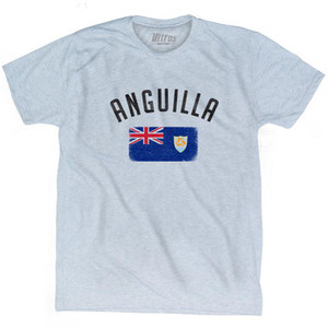 Anguilla Country Flag Heritage Adult Tri-Blend T-Shirt by Ultras Anguilla Country Flag Heritage Adult Tri-Blend T-Shirt by Ultras