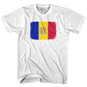 Andorra Country Flag Adult Cotton T-Shirt by Ultras