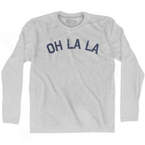 Oh La La Adult Cotton Long Sleeve T-Shirt by Ultras