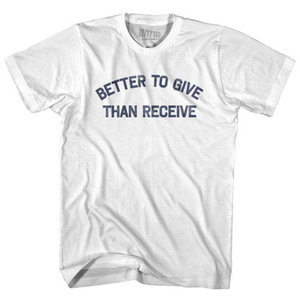 Better To Give Than Receive Youth Cotton T-Shirt by Ultras