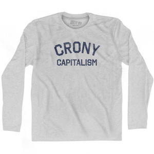 Crony Capitalism Adult Cotton Long Sleeve T-Shirt by Ultras