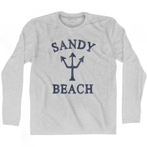 Wyoming Sandy Beach Trident Adult Cotton Long Sleeve T-Shirt by Ultras Wyoming Sandy Beach Trident Adult Cotton Long Sleeve T-Shirt by Ultras