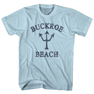 Virginia Buckroe Beach Trident Adult Cotton T-Shirt by Ultras