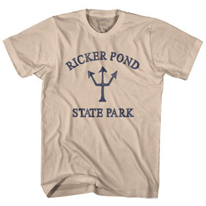 Vermont Ricker Pond State Park Trident Adult Cotton T-Shirt by Ultras
