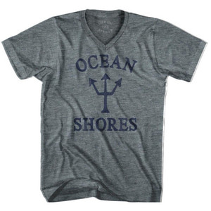 Washington Ocean Shores Trident Adult Tri-Blend V-Neck T-Shirt by Ultras Washington Ocean Shores Trident Adult Tri-Blend V-Neck T-Shirt by Ultras