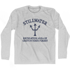 Vermont Stillwater Recreation Area Of Groton State Forest Trident Adult Cotton Long Sleeve T-Shirt by Ultras