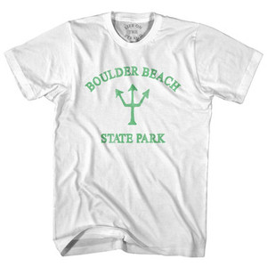 Vermont Boulder Beach State Park Emerald Art Trident Womens Cotton Junior Cut T-Shirt by Ultras