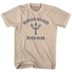 Vermont Burton Island State Park Trident Adult Cotton T-Shirt by Ultras