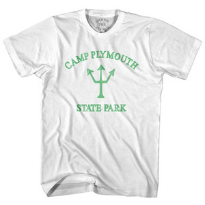 Vermont Camp Plymouth State Park Emerald Art Trident Adult Cotton T-Shirt by Ultras