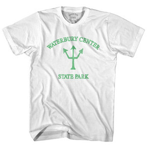 Vermont Waterbury Center State Park Emerald Art Trident Adult Cotton T-Shirt by Ultras Vermont Waterbury Center State Park Emerald Art Trident Adult Cotton T-Shirt by Ultras