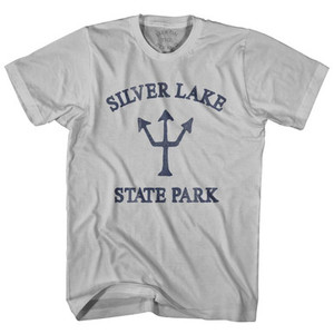 Vermont Silver Lake State Park Trident Adult Cotton T-Shirt by Ultras