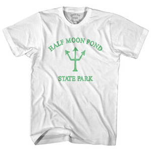 Vermont Half Moon Pond State Park Emerald Art Trident Adult Cotton T-Shirt by Ultras Vermont Half Moon Pond State Park Emerald Art Trident Adult Cotton T-Shirt by Ultras