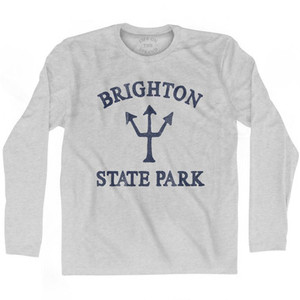 Vermont Brighton State Park Trident Adult Cotton Long Sleeve T-Shirt by Ultras