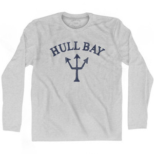 US Virgin Islands Hull Bay Trident Adult Cotton Long Sleeve T-Shirt by Ultras US Virgin Islands Hull Bay Trident Adult Cotton Long Sleeve T-Shirt by Ultras
