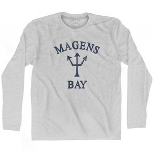 US Virgin Islands Magens Bay Trident Adult Cotton Long Sleeve T-Shirt by Ultras
