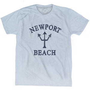 Rhode Island Newport Beach Trident Adult Tri-Blend T-Shirt by Ultras
