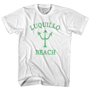 Puerto Rico Luquillo Beach Emerald Art Trident Adult Cotton T-Shirt by Ultras Puerto Rico Luquillo Beach Emerald Art Trident Adult Cotton T-Shirt by Ultras
