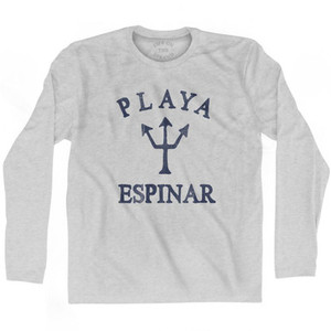 Puerto Rico Playa Espinar Trident Adult Cotton Long Sleeve T-Shirt by Ultras Puerto Rico Playa Espinar Trident Adult Cotton Long Sleeve T-Shirt by Ultras