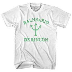 Puerto Rico Balneario De Rincon Emerald Art Trident Adult Cotton T-Shirt by Ultras Puerto Rico Balneario De Rincon Emerald Art Trident Adult Cotton T-Shirt by Ultras