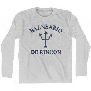 Puerto Rico Balneario De Rincon Trident Adult Cotton Long Sleeve T-Shirt by Ultras Puerto Rico Balneario De Rincon Trident Adult Cotton Long Sleeve T-Shirt by Ultras