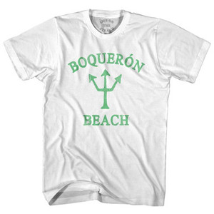 Puerto Rico Boqueron Beach Emerald Art Trident Womens Cotton Junior Cut T-Shirt by Ultras