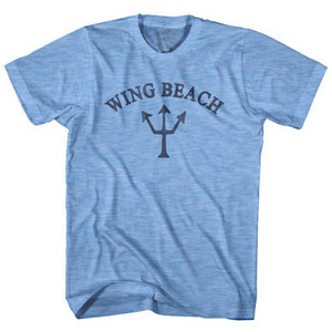 Northern Mariana Islands Wing Beach Trident Adult Tri-Blend T-Shirt by Ultras Northern Mariana Islands Wing Beach Trident Adult Tri-Blend T-Shirt by Ultras