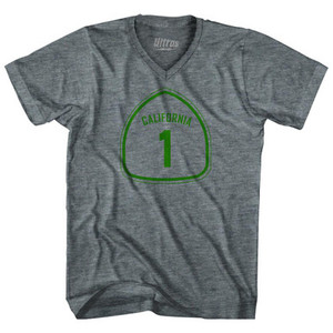 California 1 Pacific Coast Highway Tri-Blend V-neck Women Junior Cut T-shirt by Ultras California 1 Pacific Coast Highway Tri-Blend V-neck Women Junior Cut T-shirt by Ultras