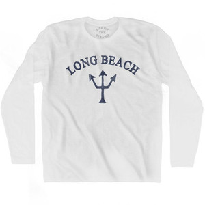 North Carolina Long Beach Trident Adult Cotton Long Sleeve T-Shirt by Ultras North Carolina Long Beach Trident Adult Cotton Long Sleeve T-Shirt by Ultras
