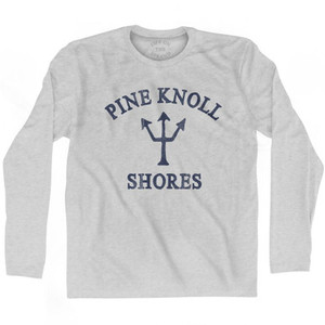 Pine Knoll Shores Trident Adult Cotton Long Sleeve T-shirt by Ultras Pine Knoll Shores Trident Adult Cotton Long Sleeve T-shirt by Ultras