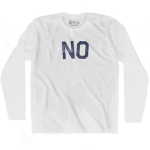 No Adult Cotton Long Sleeve T-shirt by Ultras