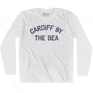 Cardiff By The Sea Adult Cotton Long Sleeve T-shirt by Ultras