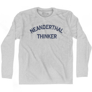 Neanderthal Thinker Adult Cotton Long Sleeve T-Shirt by Ultras Neanderthal Thinker Adult Cotton Long Sleeve T-Shirt by Ultras