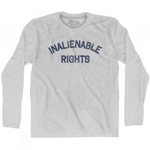 Inalienable Rights Adult Cotton Long Sleeve T-Shirt by Ultras Inalienable Rights Adult Cotton Long Sleeve T-Shirt by Ultras