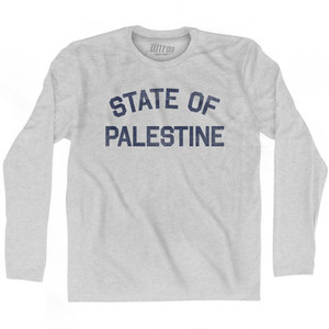 State Of Palestine Adult Cotton Long Sleeve T-Shirt by Ultras State Of Palestine Adult Cotton Long Sleeve T-Shirt by Ultras