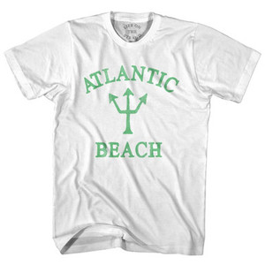 New York Atlantic Beach Emerald Art Trident Adult Cotton T-Shirt by Ultras New York Atlantic Beach Emerald Art Trident Adult Cotton T-Shirt by Ultras