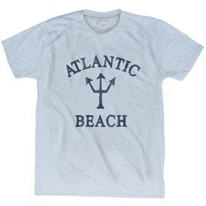 New York Atlantic Beach Trident Adult Tri-Blend T-Shirt by Ultras New York Atlantic Beach Trident Adult Tri-Blend T-Shirt by Ultras