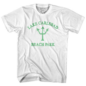 New Mexico Lake Carlsbad Beach Park Emerald Art Trident Adult Cotton T-Shirt by Ultras New Mexico Lake Carlsbad Beach Park Emerald Art Trident Adult Cotton T-Shirt by Ultras