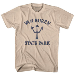 Michigan Van Buren State Park Trident Adult Cotton T-Shirt by Life on the Strand