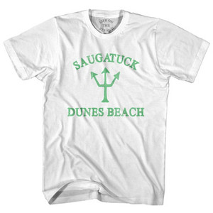 Michigan Saugatuck Dunes Beach Emerald Art Trident Adult Cotton T-Shirt by Life on the Strand Michigan Saugatuck Dunes Beach Emerald Art Trident Adult Cotton T-Shirt by Life on the Strand