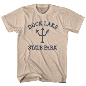 Michigan Duck Lake State Park Trident Adult Cotton T-Shirt by Life on the Strand